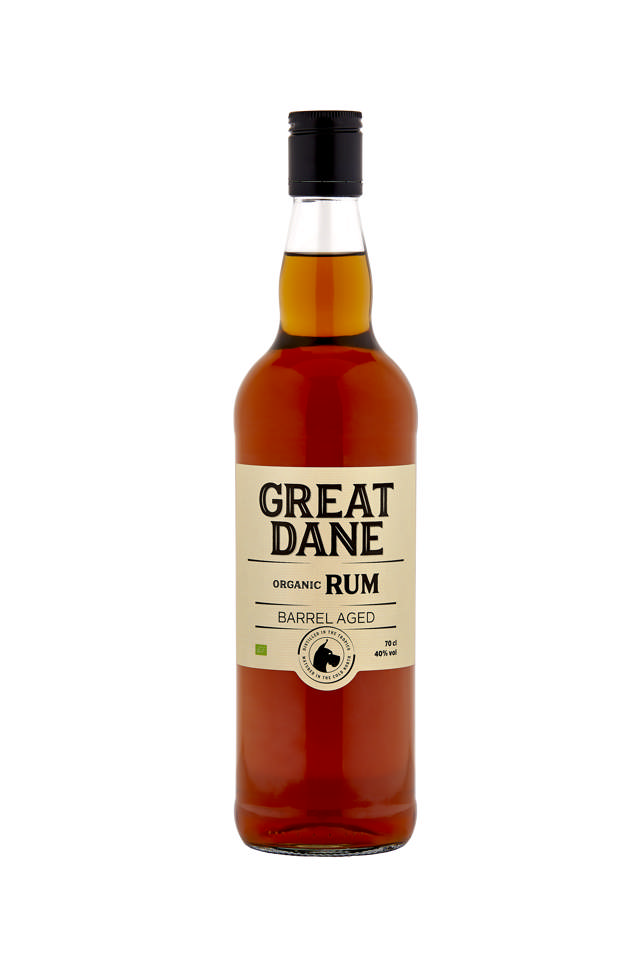 Great Dane Barrel Aged Organic Rum, ØKO