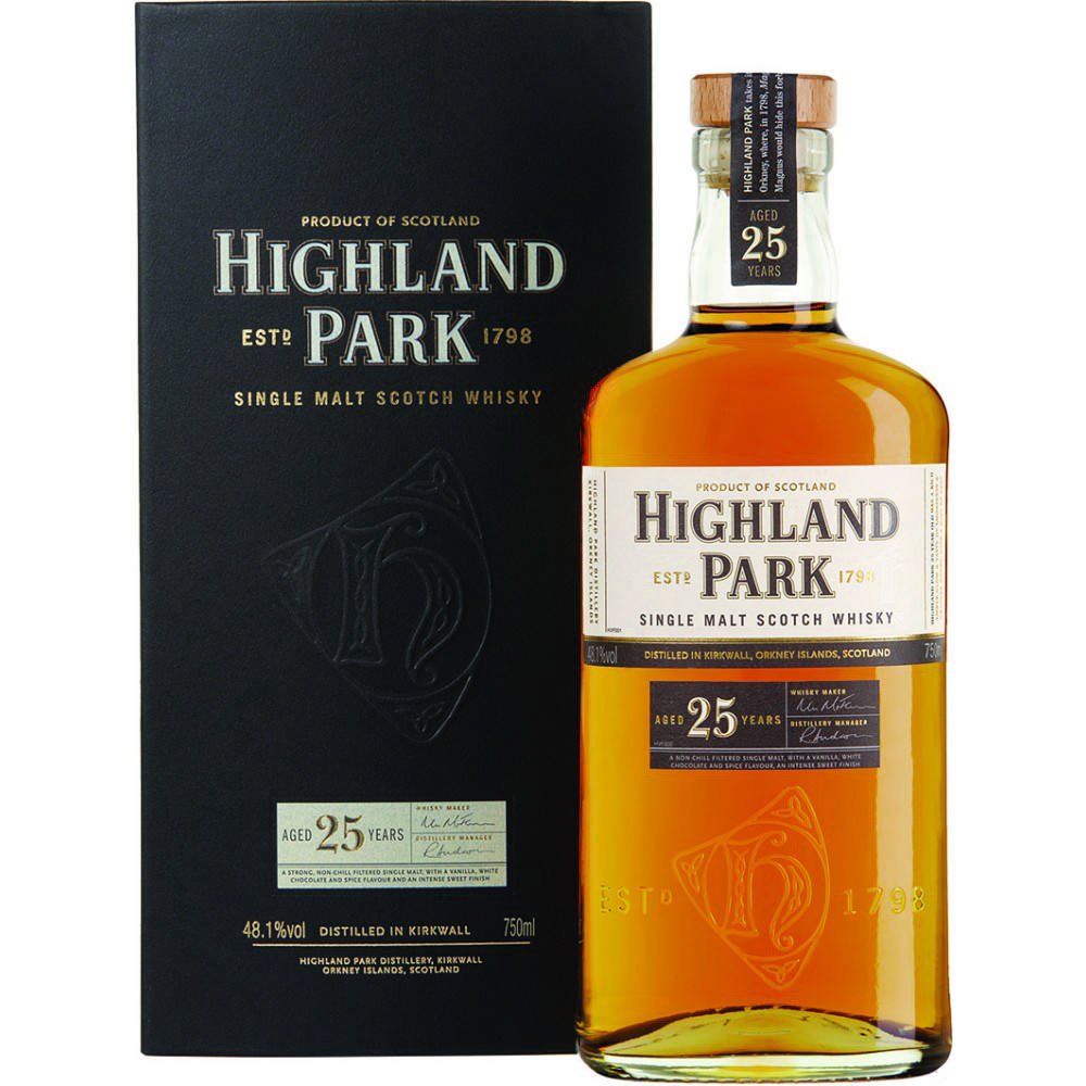 Highland Park 25 YO Single Malt Scotch