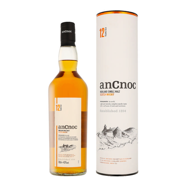 AnCnoc 12 YO Speyside Single Malt Scotch