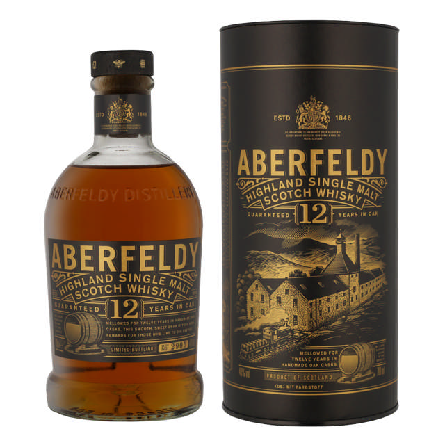 Aberfeldy 12 YO Highland Single Malt Scotch