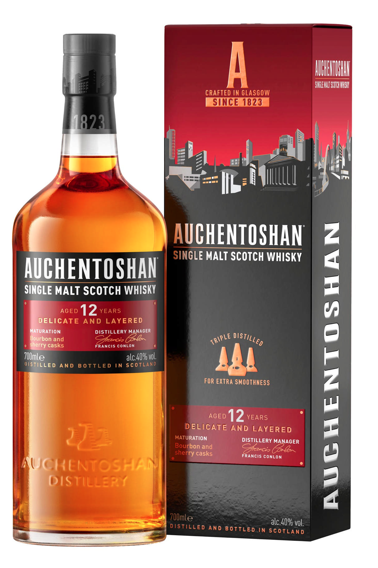 Auchentoshan 12 YO Single Malt Scotch