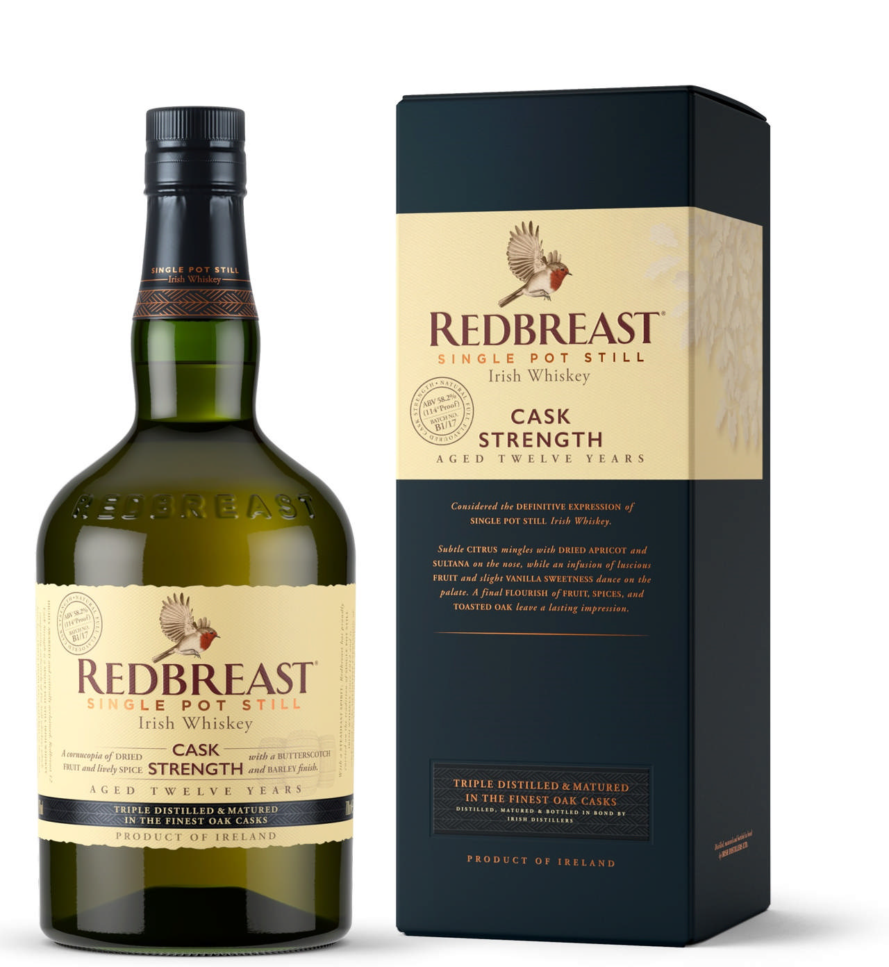 Red Breast 12 YO Cask Strength Irish Whiskey