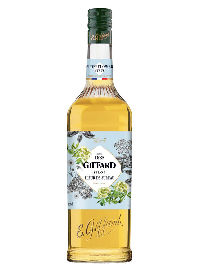 Giffard Syrup Elderflower / Hyldeblomst (+pant)