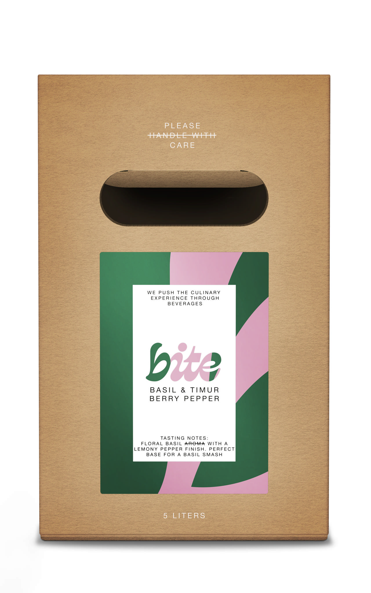 BITE Sirup, Basil & Timur Berry Pepper, 5L