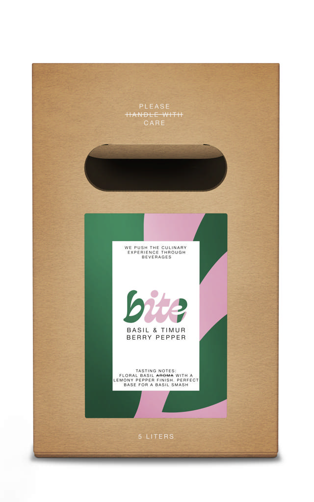 BITE Sirup, Basil & Timur Berry Pepper, 5L