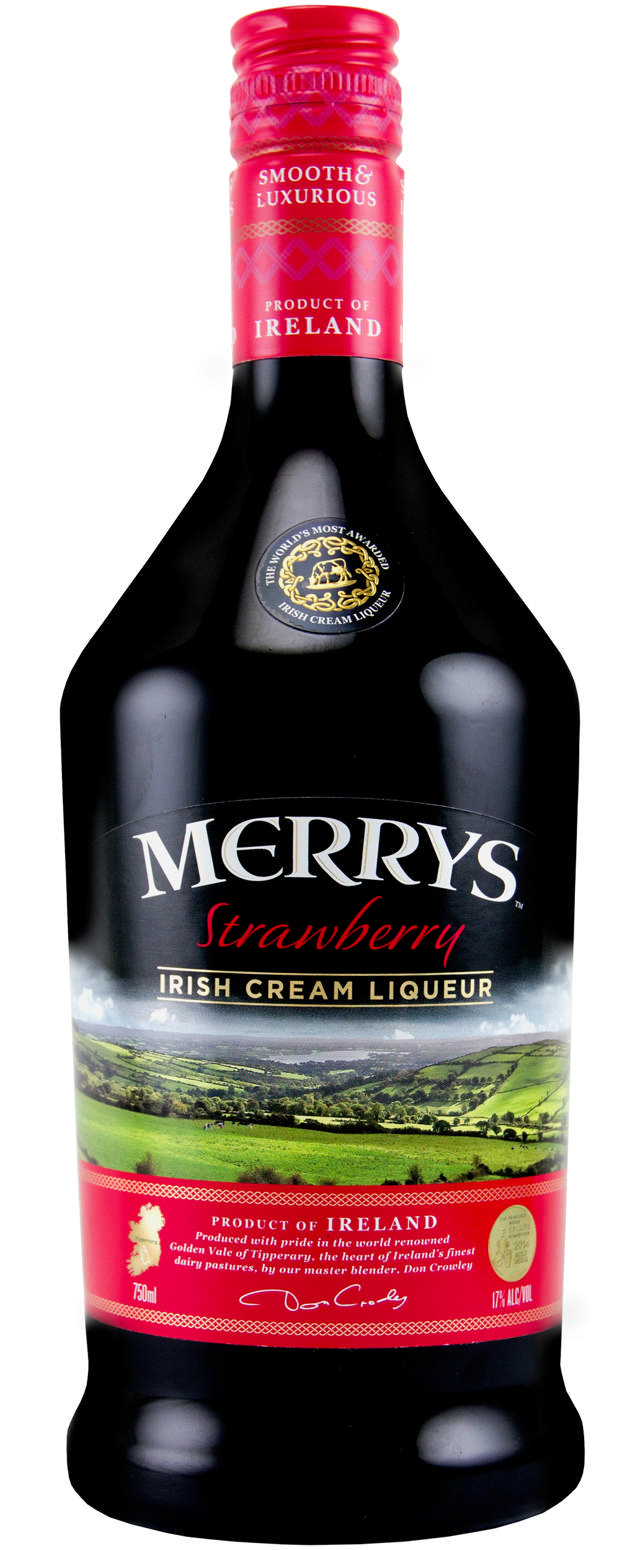 Merrys Strawberry Irish Cream Liqueur