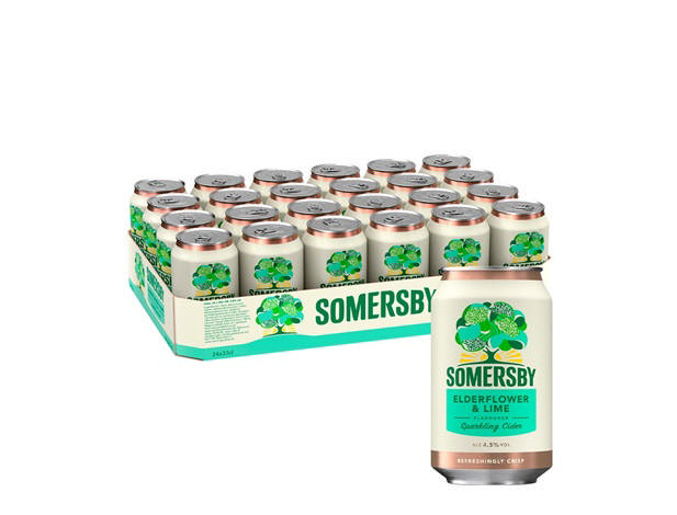 Somersby Elderflower & Lime, Dåse (24x33cl +pant)