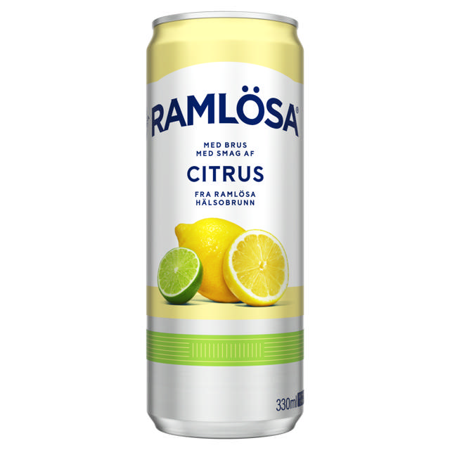 Ramlösa Citrus m/brus, Dåse, Sleek (24x33cl +pant)