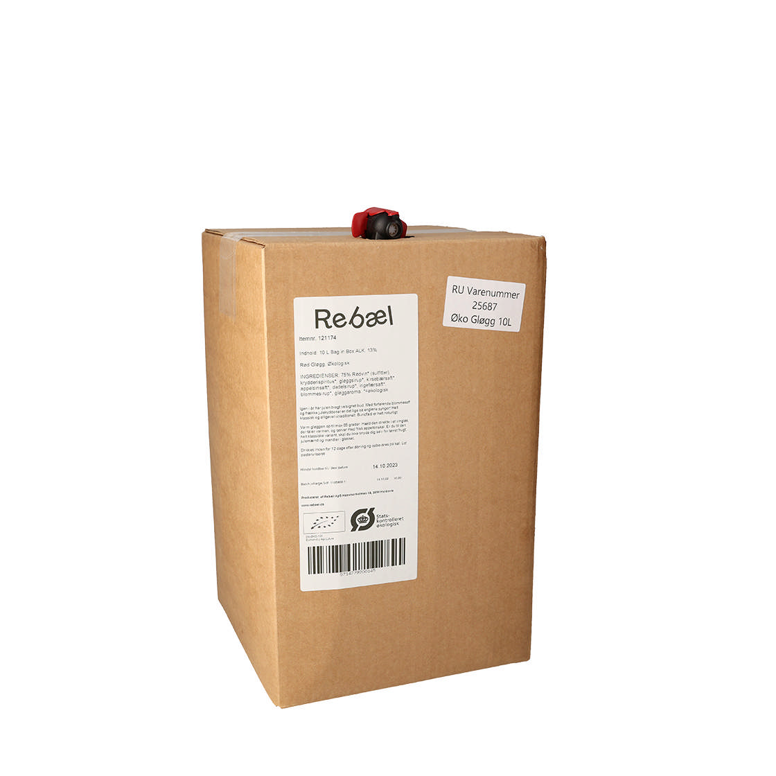 Rebæl Rød Gløgg, 10L (BiB), ØKO