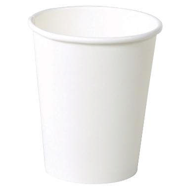 Kaffebæger, 50x25cl, Pap, Hvid (50stk/pk)