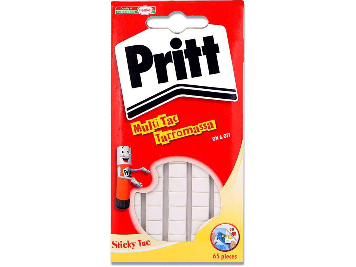 Klæbemasse, Pritt, Hvid, 30g (65 stk/pk)