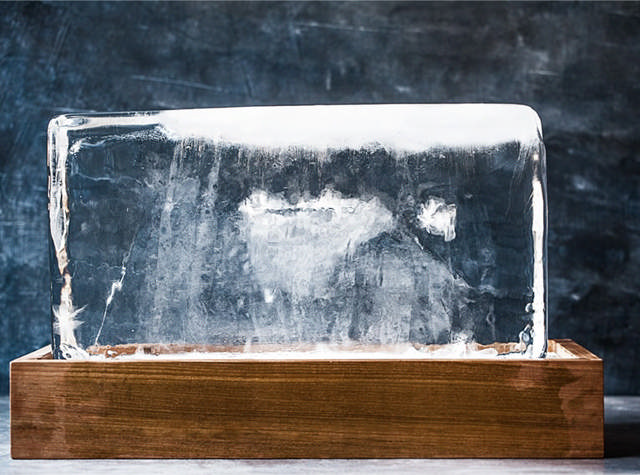 Rå Isblok 25x25x50cm, 30kg