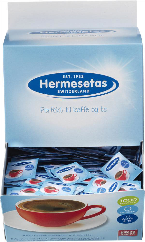 Sødemiddel, Portionsposer 2stk (1000 stk/ks)