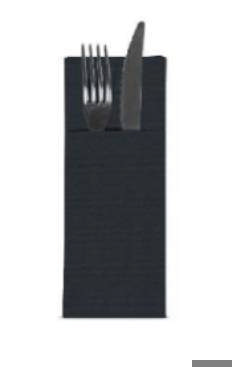 Servietter, 40x32 Airlaid TableSMART(50stk/pk)Sort