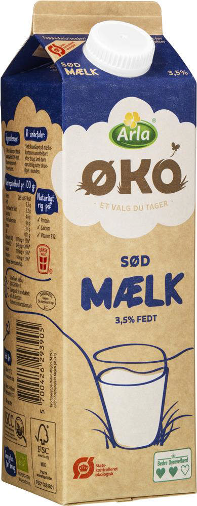 Sødmælk 3,5%, ØKO