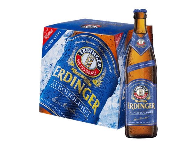 Erdinger Weissbier, Alkoholfri (12x50cl +pant)